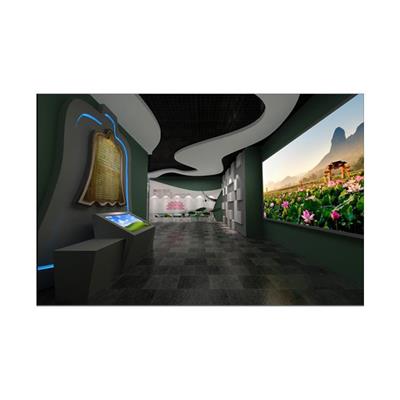 国企倡廉教育基地展厅规划布局 互动滑轨屏设备