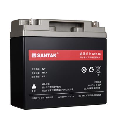山特蓄电池C12-18 12V18AH直流屏蓄电池