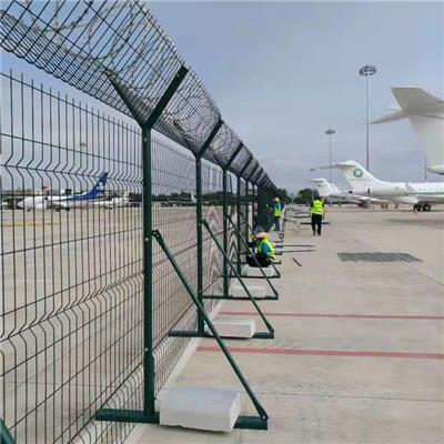 生产飞行区隔离网 机场钢筋网围界 飞机场跑道隔离栅厂家