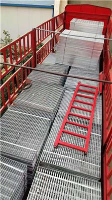 供应中铁项目【网格板工厂】钢梯踏步板钢格栅 压焊镀锌格栅 热镀锌锯齿