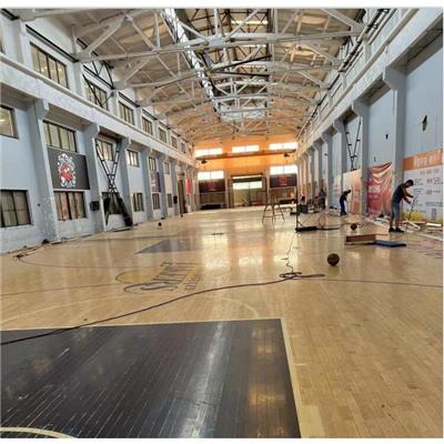 榆林旧篮球馆木地板回收拆除 免费拆除 体育馆二手木地板回收电话