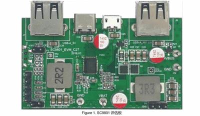 SC9802是一款用于移动电源的高集成度SOC，集成了双路充电器支持电源管理