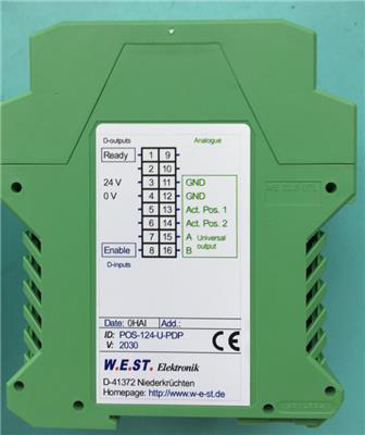 供应德国W.E.ST 比例放大器POS-124-U-PDP 流量放大器