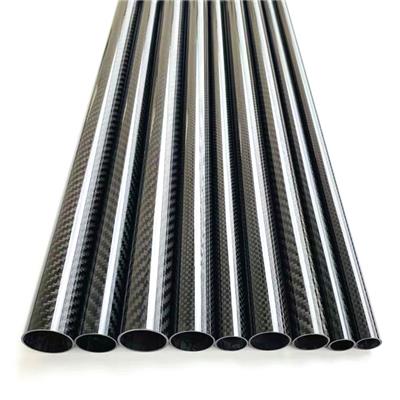 3k纯碳纤维卷管 进口高强度碳纤维圆管 异形管