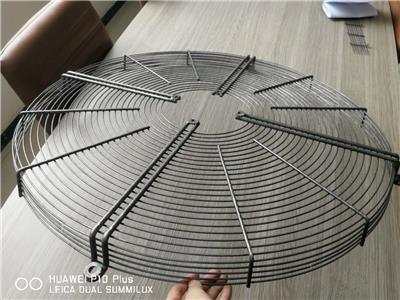圆形轴流风机防护网铁风扇安全通风金属网罩防鼠排气扇铁丝网罩
