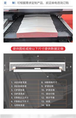 中国台湾永进NSV102A加工中心XYZ轴钣金防护罩 机床导轨护板