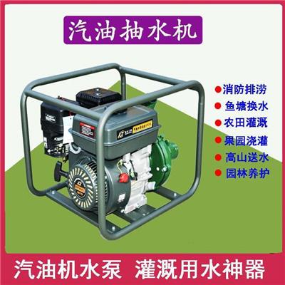 汽油机水泵农用抽水机自吸式高压小型2寸3寸灌溉浇地泵 益欣机械