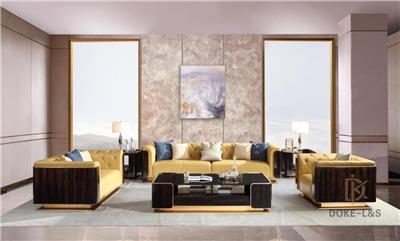 掌柜家居D1901意式轻奢组合客厅别墅宾利阿玛尼高端奢华后面代真皮沙发