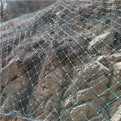 防护网 边坡防护落石拦截网 山体滑坡被动钢柱菱形网 被动环形圆圈网