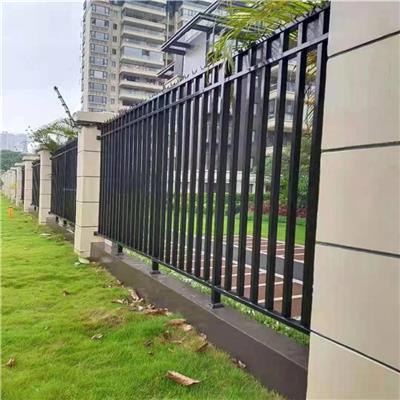 镀锌方管焊接式围墙护栏 小区围栏 别墅厂区安全防护隔离栏杆