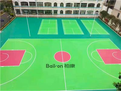 云南建水硅PU塑胶篮球场
