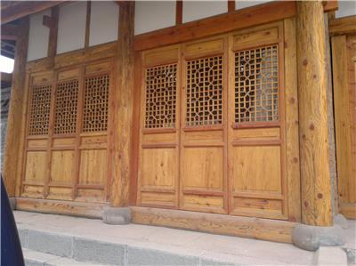 四川成都中式实木门窗实木花格木门