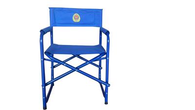 消防作训椅 火焰蓝色多功能折叠椅 户外导演椅