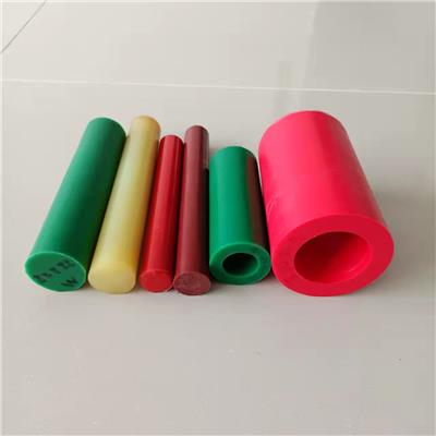红色聚酯棒材筒料 PU棒材筒料加工生产多种规格