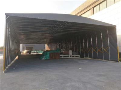桂盛钢结构蓬业遮阳棚移动伸缩棚篮球场泳池工厂遮雨蓬