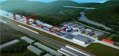 桂林拌和站3d效果图制作公司隧道口项目部效果图