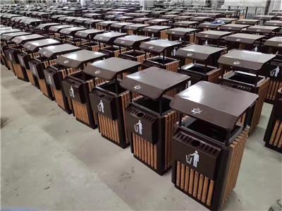 武汉分类连体垃圾桶 公共场所果皮箱