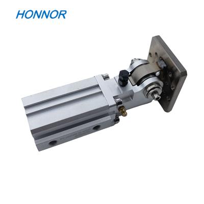 鸿诺/HONNOR 机械手精密齿条式橡胶缓冲气缸 一体式侧姿气缸HADN