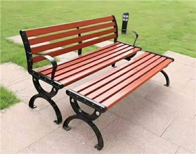 甘肃兰州广场椅-塑木椅-休闲长椅