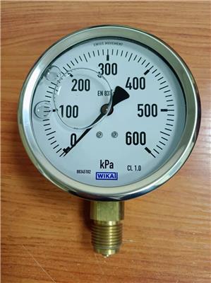威卡Wika工业耐震隔膜压力表233.50.100 量程60Mpa 侧接 螺纹1/4NPT 充硅油