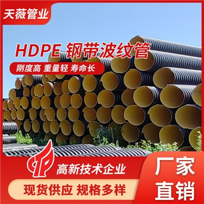 hdpe钢带增强螺旋波纹管天薇管业排污排水管