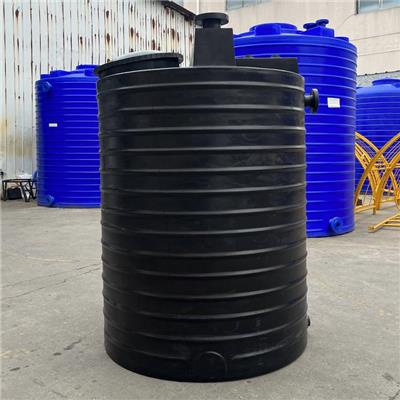 1吨塑料PAM搅拌桶可配电机 外加剂复配设备1立方pe加药箱防腐蚀