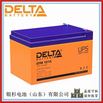 原装DELTA蓄电池DTM1215便携式设备 UPS电源用12V-15AH铅酸储能电池