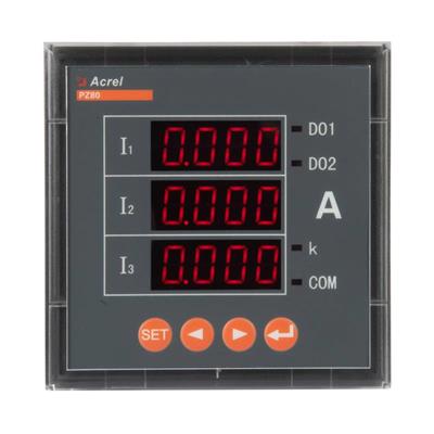 安科瑞 电流测量仪表PZ80-AI3三相电流表 0.5级 LED显示电流表