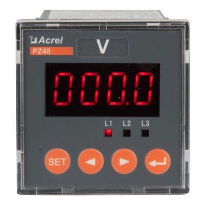 安科瑞 电压测量仪表PZ48-AV3三相电压表 0.5级 交流数显电压表