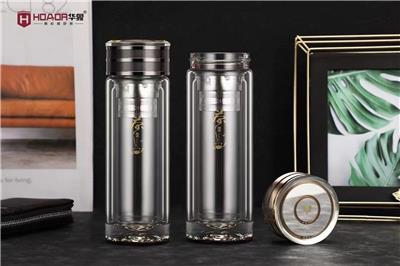 西安广告杯 玻璃杯 希诺水杯 广告杯 商务玻璃杯套装定制