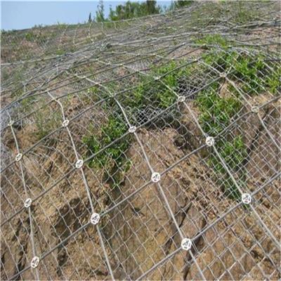 钢丝绳边坡防护网生产厂家 具有灵活的布局功能 防止碎石滚落