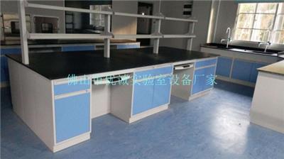 广州钢木结构边台实验室实验台定做检验桌实验室家具厂家