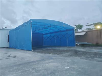 生产推拉雨棚移动帐篷大型餐饮棚篮球棚厂房仓库棚户外活动雨棚