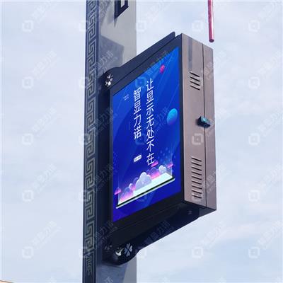 智显立诺 城市道路灯杆屏 智慧路灯LED电子显示屏