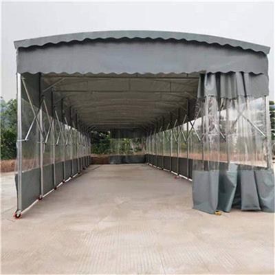桂盛钢结构蓬业厂家定制大型推拉雨棚