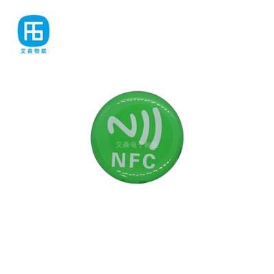 工厂供应抗金属NFC滴胶贴纸 滴胶nfc手机贴