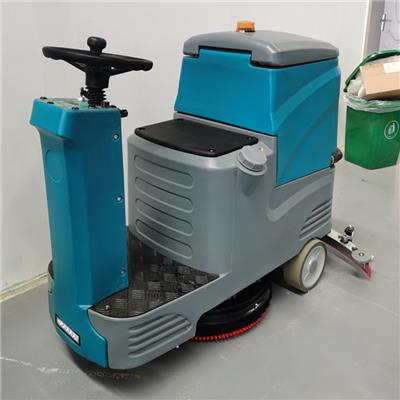 工业车间电动洗地机 洁百利A8驾驶式洗地车 双刷盘