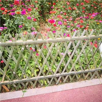 西安新城塑料栅栏花园竹栅栏竹篱笆竹栅栏