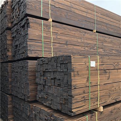 户外碳化木地板廊架/景观木结构碳化木材/碳化防腐木实木板材施工工艺