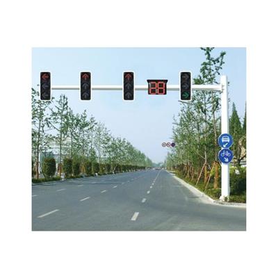 黄山交通信号灯杆 控制交通信号灯 十字路口红绿灯