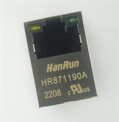 HR871190A 全新原装 带灯网络连接器RJ-45网络滤波器 变压器