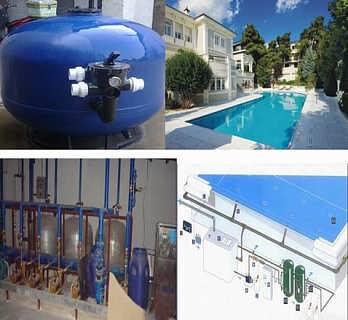 珠海别墅游泳池循环净化装置、小区游泳池水处理设备