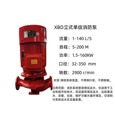 室内外消火栓消防泵XBD6.0/30G-L