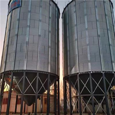 大型稻谷类玉米小麦粮食钢板仓酒仓养殖料塔的设计建造