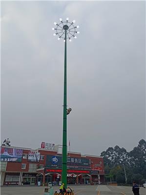 四川25米高杆灯生产厂家 LED光源 高杆灯安装方法