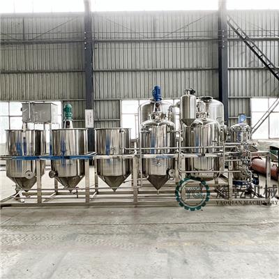 贵州炼菜籽油设备 醇香型菜籽压榨精炼设备 日产0.5-200吨精炼生产线