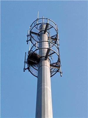 鑫丰 30米5g信号塔 35米单管信号塔 40米单管塔 造价低 出货快