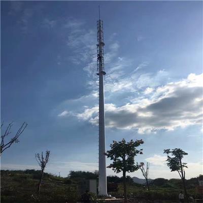 移动信号塔 35米通信铁塔安装 30米信号塔 40米单管信号塔