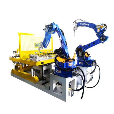 汽车底护板机器人超声波焊接机双工位汽车护板机器要焊机