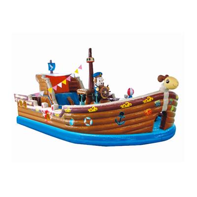 诺亚方舟儿童充气城堡海盗船造型气模滑梯乐园海洋球